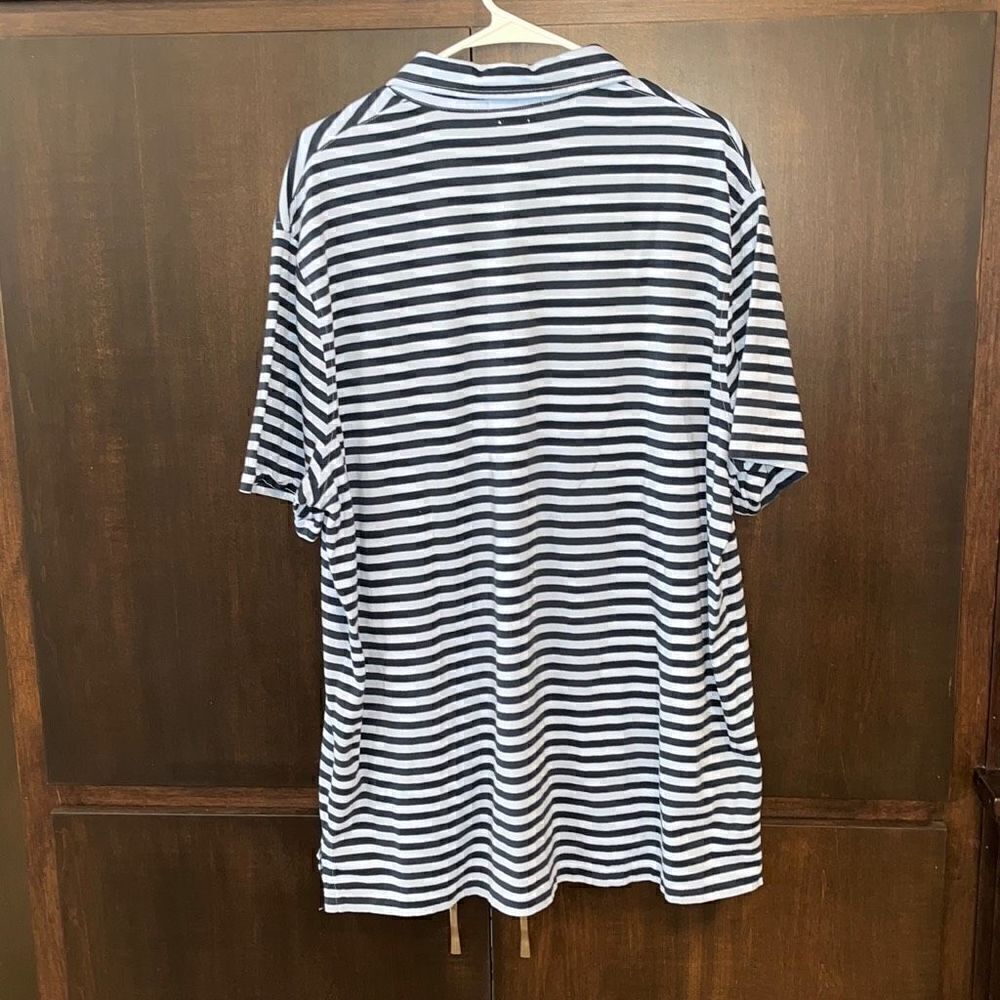 Polo Ralph Lauren Blue Striped Short Sleeve Polo Shirt XL - Picture 5 of 5